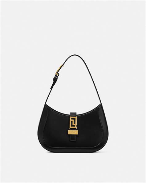 versace tasche schwarz gold|Versace hobo bags.